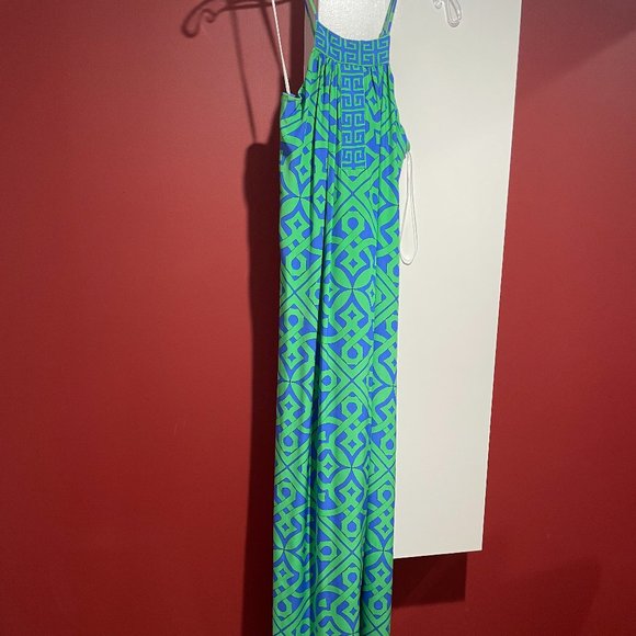 Alice & Trixie Spaghetti Strap Maxi with Greek Key Trim Size XS (Excellent Cond) - Picture 1 of 6